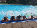 Turnstunde im Freibad am 14. Juni