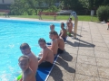 Turnstunde im Freibad am 14. Juni