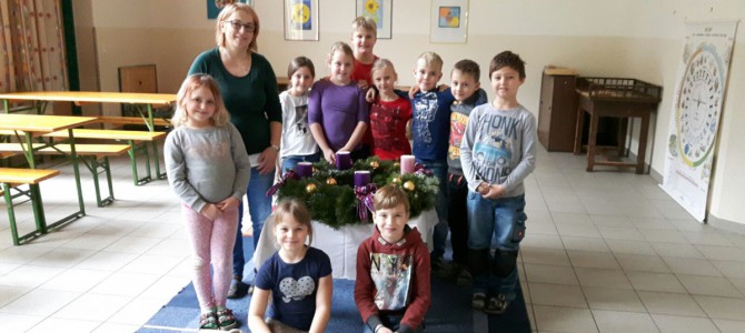 Adventkranz für die Schule