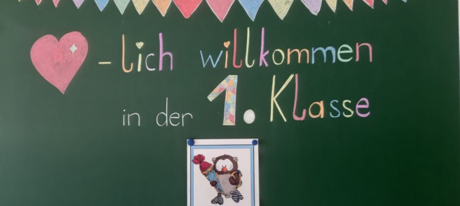 Unsere Schulanfänger sind schon sehr fleißig